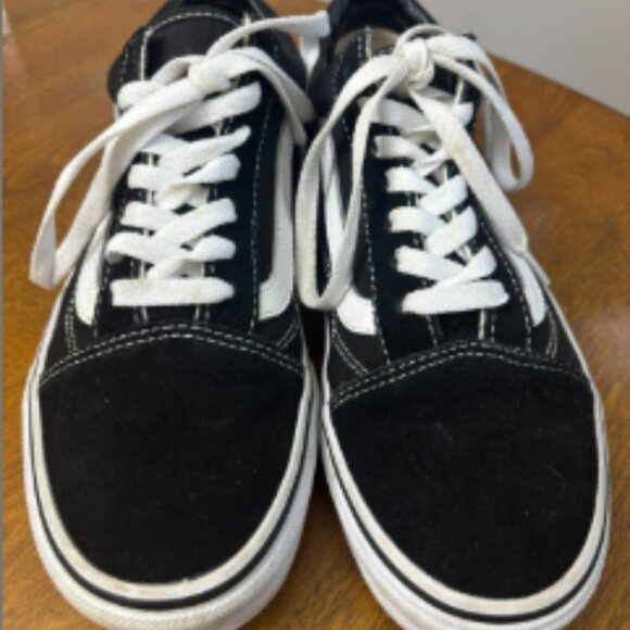 Black Old Skool Vans Low Top Womens: 7.5  Mens: 6.0 - Picture 4 of 14